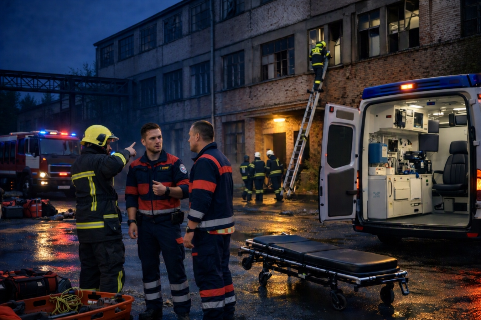 Brigaad ja päästjad sündmuskohal